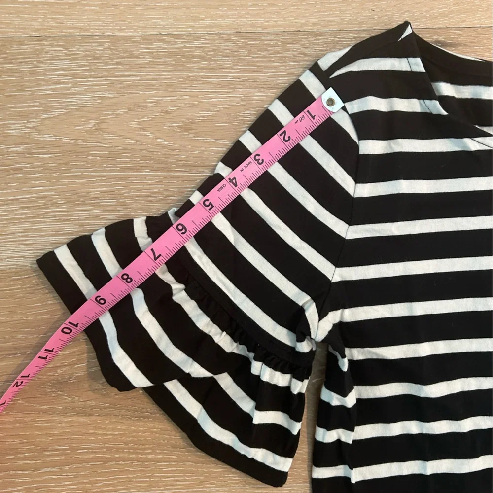 J.‎ Crew black and white striped dress size small